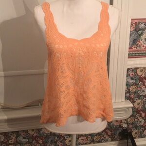 Orange Flowy Tank Top by Coco + Jameson A1
